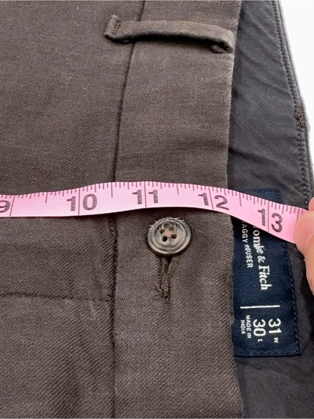 Abercrombie & Fitch Men's Baggy Pants in Brown